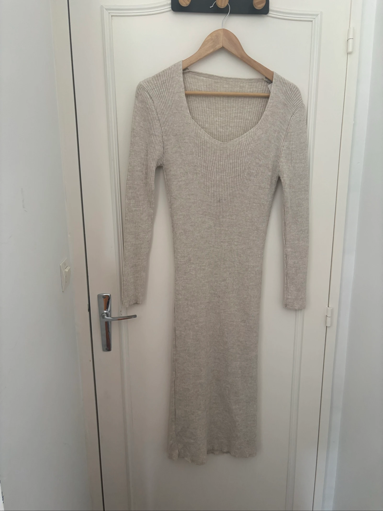 180/ Robe longue côtelée - Naumy - Taille L 